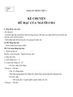 Giáo án Tiếng Việt 3 tuần 15 bài: Kể chuyện  Hũ bạc của người cha