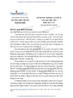 ĐỀ văn và đáp án THPT CHUYÊN NGUYỄN TRÃI hải DƯƠNG lần 2 