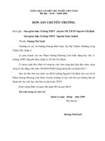DON XIN CHUYEN TRUONG