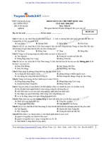 ĐỀ địa và đáp án THPT CHUYÊN hạ LONG QUẢNG NINH lần 1 