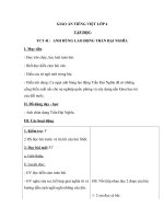 Giáo án Tiếng Việt 4 tuần 21 bài: Tập đọc  Anh hùng Lao động Trần Đại Nghĩa