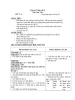 Giáo án Tiếng Việt 4 tuần 22 bài: Tập làm văn  Luyện tập miêu tả các bộ phận của cây cối