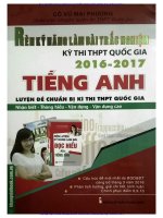 RÈN LUYỆN kĩ NĂNG làm bài TRẮC NGHIỆM TIẾNG ANH cô MAI PHƯƠNG 