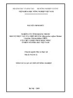 Nghiên cứu tính kháng thuốc bảo vệ thực vật của nhện đỏ nâu oligonychus coffeae nietner (acarina tetranychidae) trên cây chè và biện pháp khắc phục ở miền núi phía bắc việt nam tt