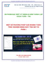 Một số phương pháp giải nhanh toán trắc nghiệm bằng máy tính bỏ túi   nguyễn vũ thụ nhân 