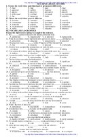 20 MULTIPLE CHOICE TEST AND KEYS 