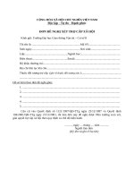 MAU XIN tro cap xa hoi