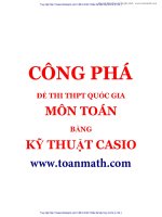 Công phá đề thi thử quốc gia môn toán bằng máy tính casio   lâm hữu minh 