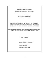 Sử dụng bản đồ tư duy để tăng cường khả năng nghi nhớ từ vựng nghiên cưu hành động tại trường THPT hiệp hòa số 1 