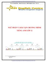 NGỮ PHÁP và bài tập TIẾNG ANH 12 sở GDĐT bến TRE 