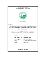 Tìm hiểu cơ cấu tổ chức và hoạt động kinh doanh của hợp tác xã chè phú nam 1 xã phú đô   huyện phú lương   tỉnh thái nguyên 