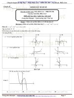 25 câu TRẮC NGHIỆM KHẢO sát hàm số 