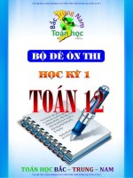 27 11 2016  BO 20 DE ON THI HK1 TOAN 12 