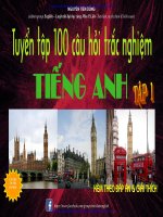 100 câu trắc nghiệm tiếng anh tập1 