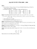 Đề thi đại số tuyến tính 