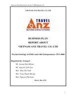 Full Business Plan Reported by Group 5 about ANZ company_May 2016