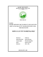 Tìm hiểu kênh tiêu thụ sản phẩm của hợp tác xã chăn nuôi động vật bản địa tại xã Tức Tranh  huyện Phú Lương  tỉnh Thái Nguyên (Khóa luận tốt nghiệp)