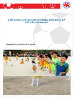 CẨM NANG HƯỚNG DẪN XÂY DỰNG SÂN BÓNG ĐÁ KẾT CẤU ĐÁ NGHIỀN
