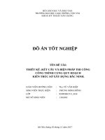 Thuyết minh Đồ án tốt nghiệp Tính Toán Thiết kế và Thi Công Cung Quy Hoạch Kiến Trúc Bắc Ninh