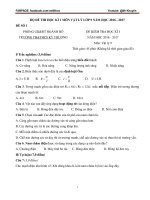 BO DE THI HK i VAT LI  9 co DAP AN 