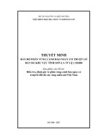 Đề án: Điều tra, đánh giá và phân vùng cảnh báo nguy cơ trượt lở đất đá các vùng miền núi Việt Nam