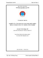 LUẬN VĂN THẠC SĨ NGHIÊN CỨU, ỨNG DỤNG PLC FX3U-40MT ĐIỀU KHIỂN ĐỘNG CƠ SERVO MÁY CNC TRONG CÔNG NGHIỆP