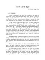 NHÂN MINH HỌC - HT. Thích Thiện Siêu