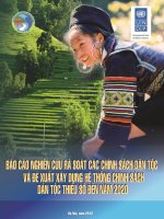 BÁO CÁO NGHIÊN CỨU RÀ SOÁT CÁC CHÍNH SÁCH DÂN TỘC VÀ ĐỀ XUẤT XÂY DỰNG HỆ THỐNG CHÍNH SÁCH DÂN TỘC ĐẾN NĂM 2020