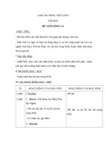 Giáo án Tiếng Việt 4 tuần 21 bài: Tập đọc  Bè xuôi sông La