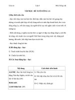 Giáo án Tiếng Việt 4 tuần 21 bài: Tập đọc  Bè xuôi sông La