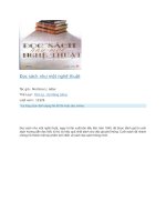 Đọc sách như một nghệ thuật