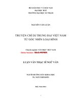 Truyện chí dị trung đại việt nam từ góc nhìn loại hình (tt) 