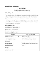 Giáo án Tiếng Việt 4 tuần 22 bài: Tập làm văn  Luyện tập quan sát cây cối