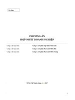 PHƯƠNG ÁN HỢP NHẤT DOANH NGHIỆP Công ty bị hợp nhất: Công ty Cổ phần Tập đoàn Mai Linh