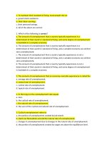 Macroeconomics test bank CH28 Unemployment