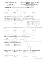 toanmath com   đề thi HK2 toán 12 năm học 2018 – 2019 trường THPT thăng long – hà nội 