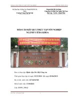 Báo cáo thực tập tốt nghiệp trung cấp ngành Y Sĩ Đa Khoa