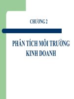 Chương 2 Phân tích Môi trường kinh doanh