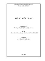 HỒ SƠ MỜI THẦU Gói thầu số 51: Thi công và lắp đặt hệ thống xử lý nước thải Dự án: “Bệnh viện Đa khoa khu vực phía Nam tỉnh Thừa Thiên Huế”