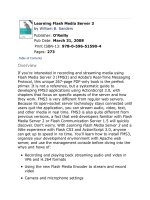 OReilly learning flash media server 3 mar 2008 ISBN 0596515901  