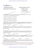 ĐỀ hóa và đáp án THPT CHUYÊN HA LONG QUẢNG NINH lần 2 