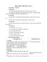 TRÒ CHƠI với CHỮ cái s x