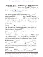 ĐỀ lý và đáp án THPT CHUYÊN PHAN bội CHÂU NGHỆ lần 1 