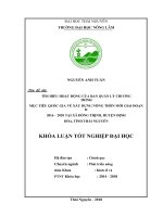 Tìm hiểu hoạt động của ban quản lý chương trình mục tiêu quốc gia về xây dựng nông thôn mới giai đoạn II 2016 – 2020 tại xã đồng thịnh   huyện định hóa   tỉnh thái nguyên 