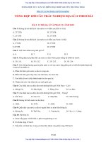 Tổng hợp 1090 câu hỏi trắc nghiệm địa lí lớp 12 