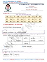 giải chi tiết đề thi thử THPT quốc gia HOÁ HỌC