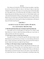 Tóm tắt luận văn thạc sĩ ngân hàng giải pháp nâng cao chất lượng hoạt động tín dụng tại ngân hàng TMCP công thương chi nhánh bắc thăng long 