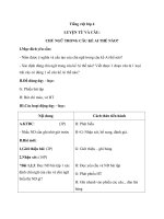 Giáo án Tiếng Việt 4 tuần 22 bài: Luyện từ và câu  Chủ ngữ trong câu kể Ai thế nào?