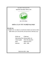 Vai trò của người dân trong xây dựng nông thôn mới tại xã yến dương   huyện ba bể   tỉnh bắc kạn 