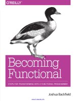 Becoming functional 